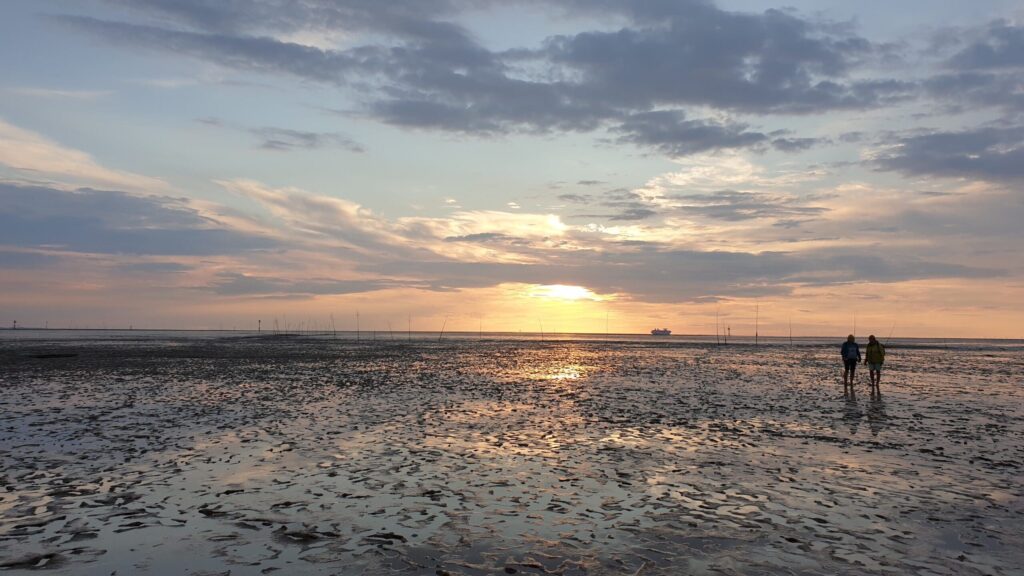 Sonnenuntergang in Bremerhaven